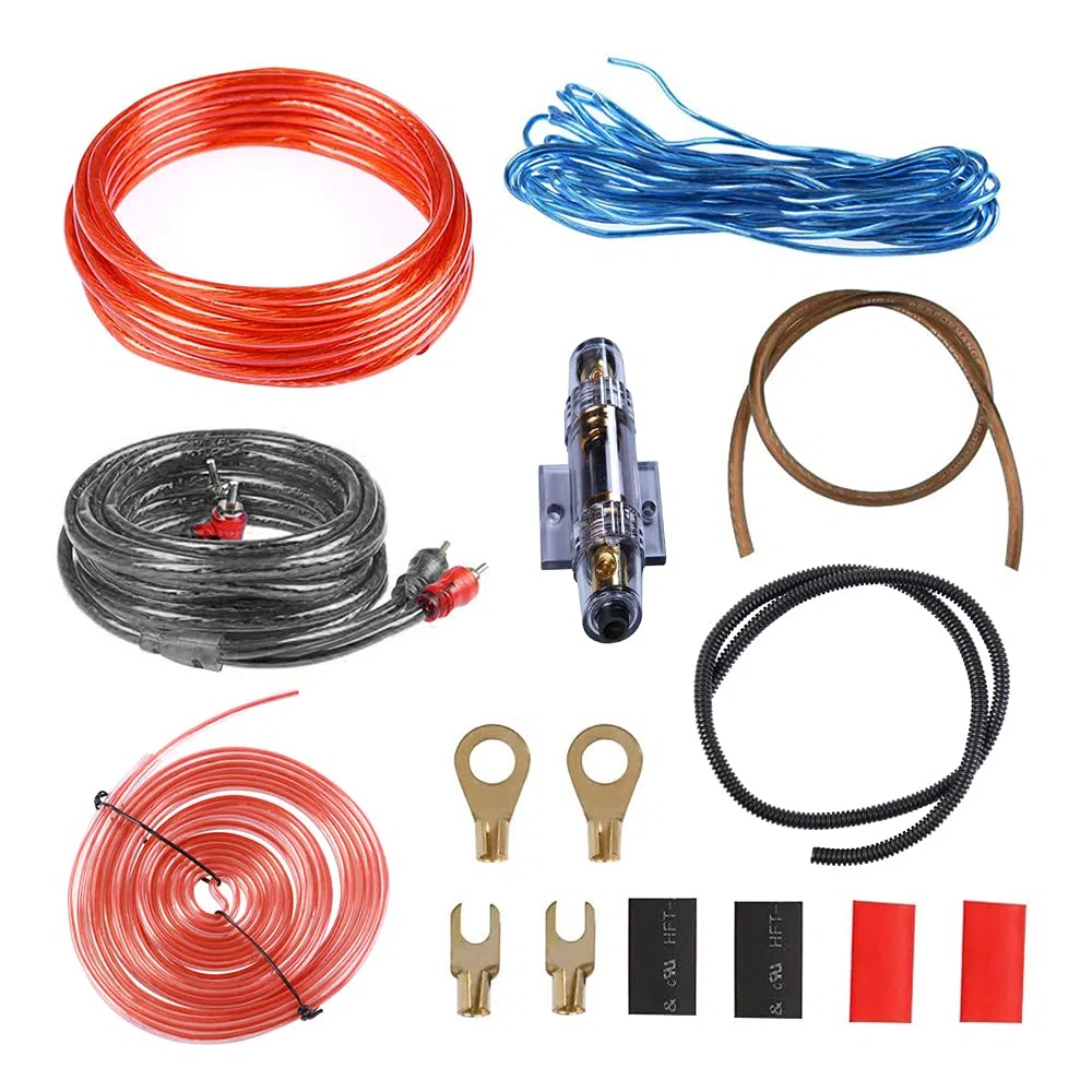 8GA Kit Cavi Amplificatore, 15 Pz Kit Completo Audio Auto, Kit Cavi Amplificatore Auto Kit Cablaggio Amplificatore Auto Kit Cavi Audio Auto Kit Cavi Subwoofer Auto 1000W