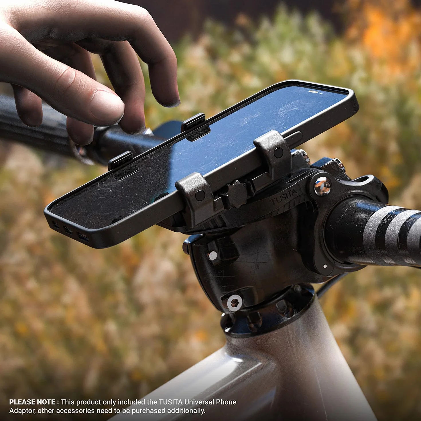 TUSITA Supporto per Telefono da Bicicletta Compatibile con Garmin Mount, 4.0"-6.9"