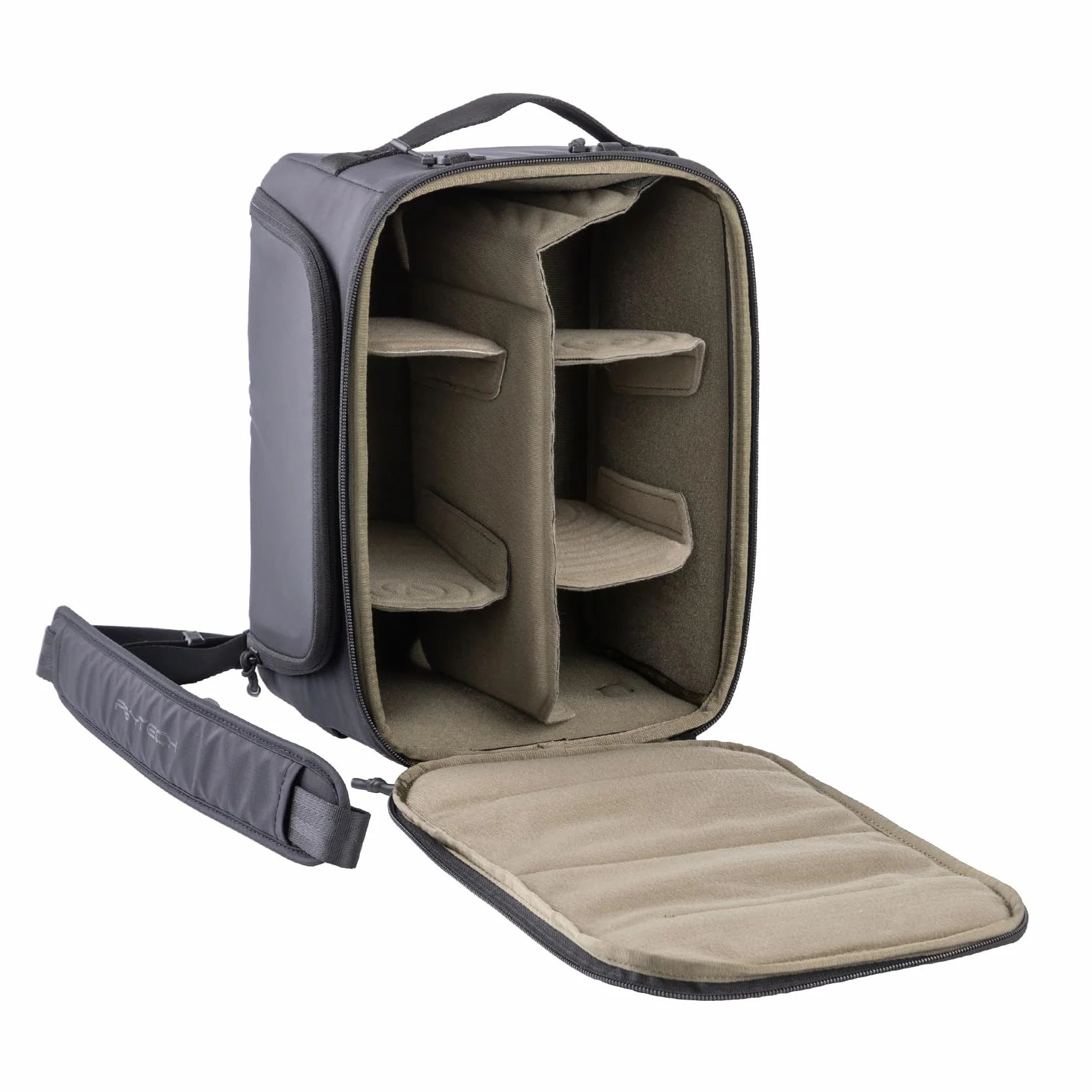 PGYTECH S Custodia Inserto Borsa Fotografica con Tracolla, Borsa Interna per Fotocamera Impermeabile e Anti-Shock con Divisori Regolabili, Custodia Protettiva per Reflex, DSLR, Mirrorless Obiettivi