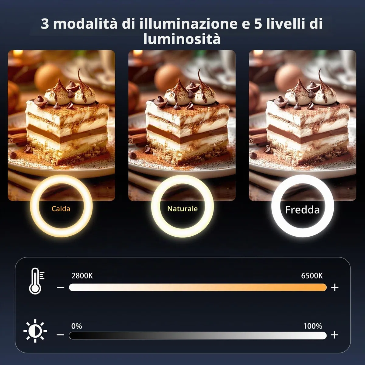 yAyusi Senza Fili Luce ad Anello con Supporto Cellulare, 174 cm Pieghevole Ricaricabile Supporto per Ring Light per Fotografia Dall'alto per Registrazione Video, Fotografia, Streaming Live, TikTok