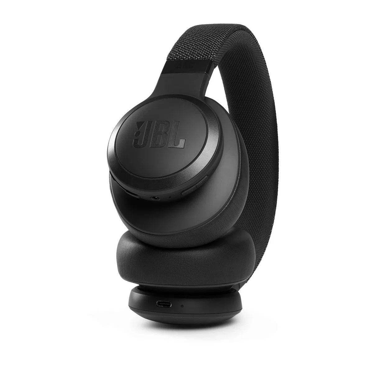 JBL LIVE 660 NC, Cuffie Over-Ear Wireless Bluetooth con Cancellazione Adattiva del Rumore, Cuffia Pieghevole Senza Fili per Musica, Chiamate e Sport, Fino a 50h di Autonomia, Nero