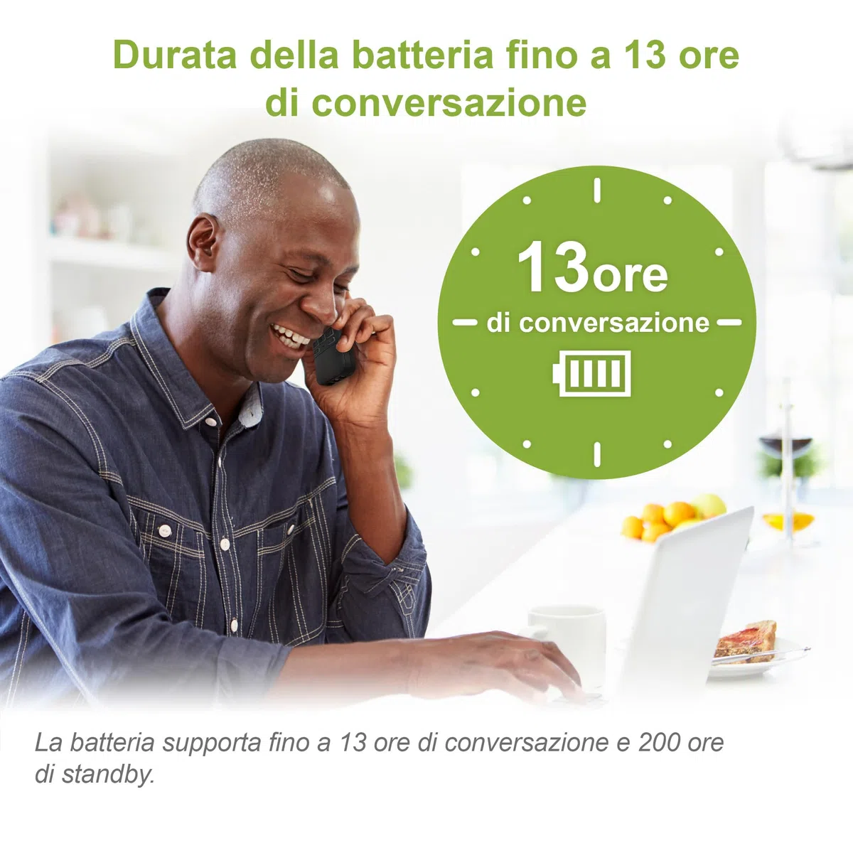 VTech LS1000 Telefono cordless Casa con vivavoce, telefono fisso DECT, doppia ricarica, identificatore di chiamata/attesa, display e tastiera retroilluminati, modalità ECO, 50 Rubrica nomi e numeri