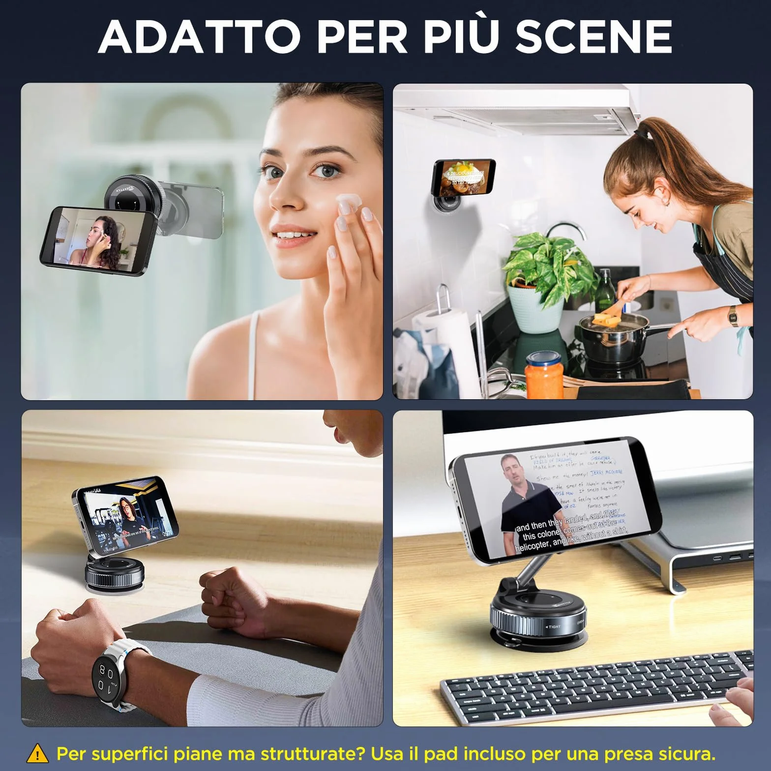 MSXTTLY Supporto Magnetico Cellulare Auto Vmag-S1, Supporto Telefono Auto per Magsafe, 360° Rotazione Pieghevole, Magnete Super Compatibile con tutti i telefoni con iPhone 17-12 Pro MAX e Android Nero