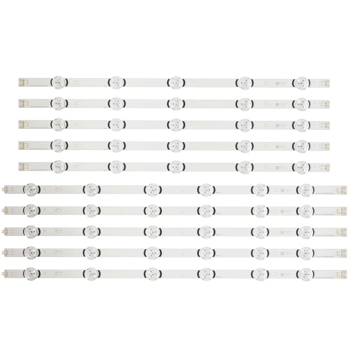 Generico kit 10 barre led RETROILLUMINAZIONE compatibili con tv lg 55" LB160DZ-A LB161DZ-B 55LB550 55LB551 55LB552 - ricambio premium con biadesivo