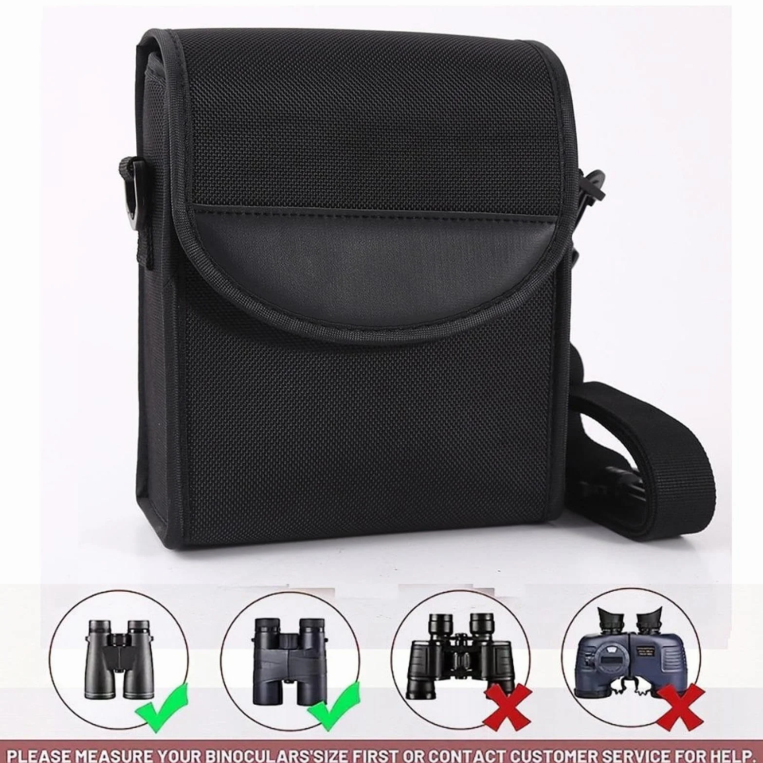 Borsa Porta binocolo, Facile da trasportare, Versatile, in Tessuto Oxford, Custodia Portatile, Robusta per Arrampicata, Birdwatching, Campeggio, Lunghezza 13 Cm