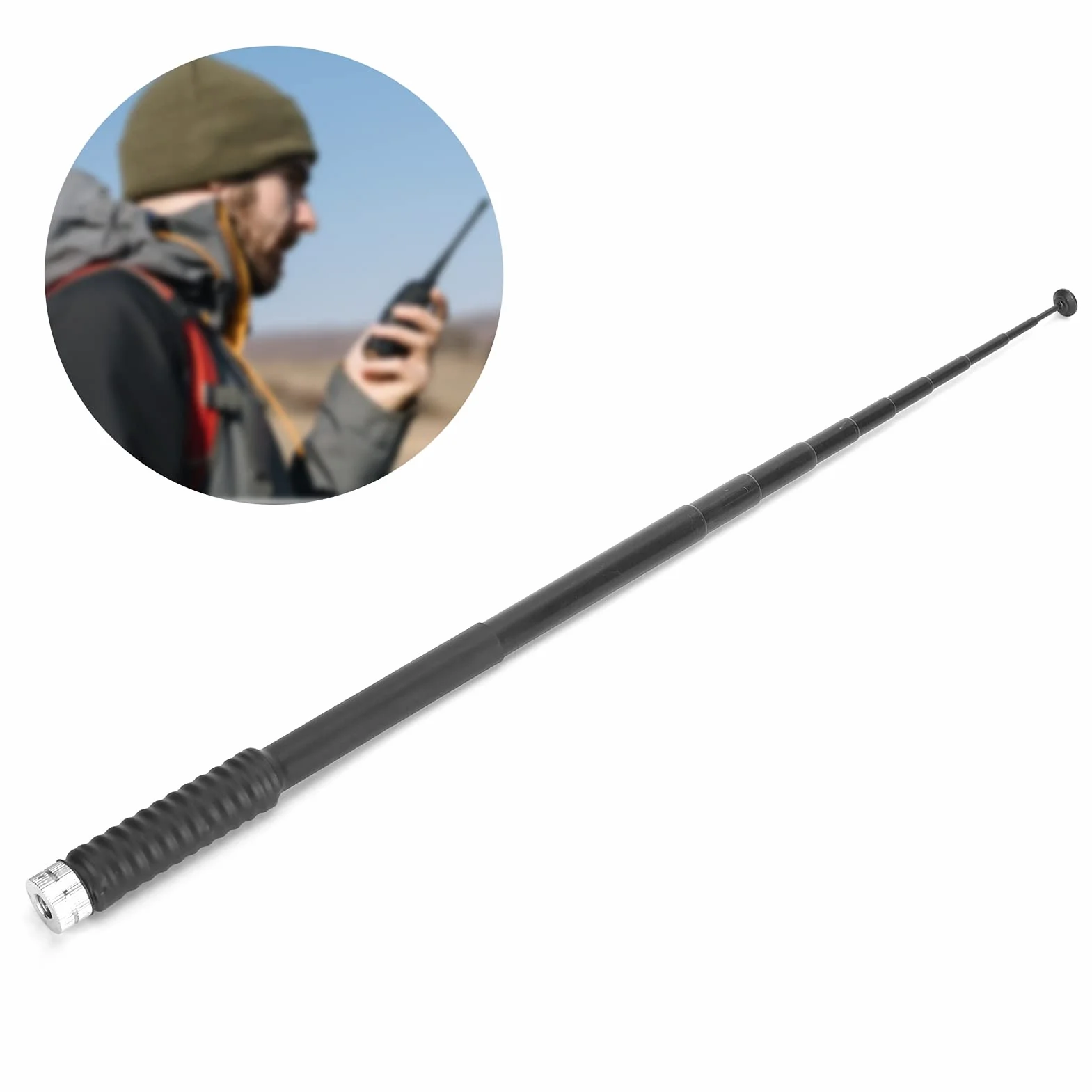 VGEBY Antenna telescopica, 127 cm, ad alto guadagno, segnale stabile, pieghevole, antenna telescopica con connettore SMA per GPS portatile Garmin Astro320 430 900 Alpha 50 100, VGEBYIDGHBNAQ0W