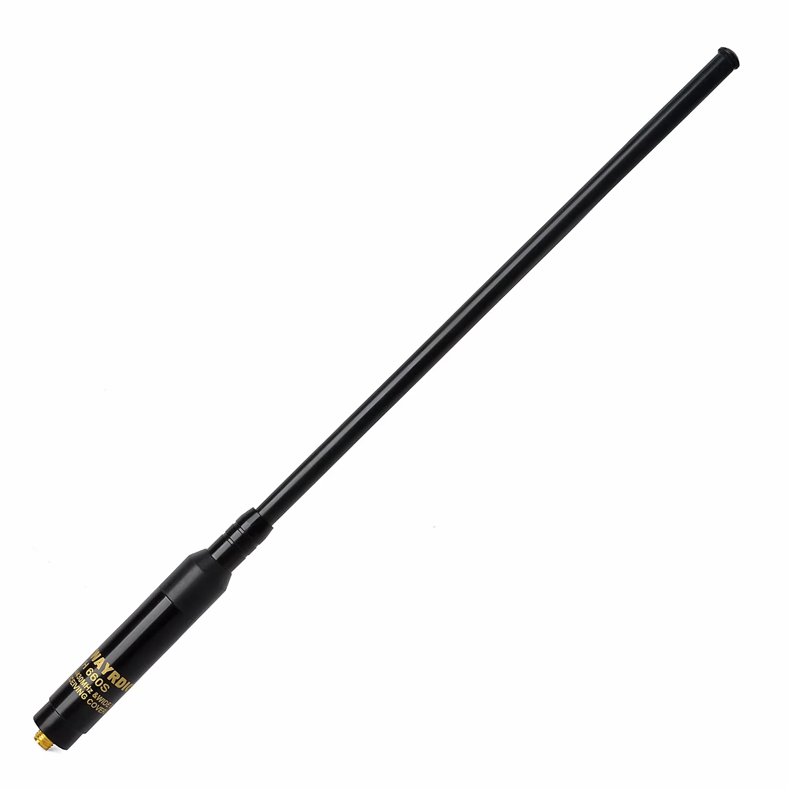 TWAYRDIO Antena telescópica de radioaficionado VHF UHF de Doble Banda (SMA-Female)