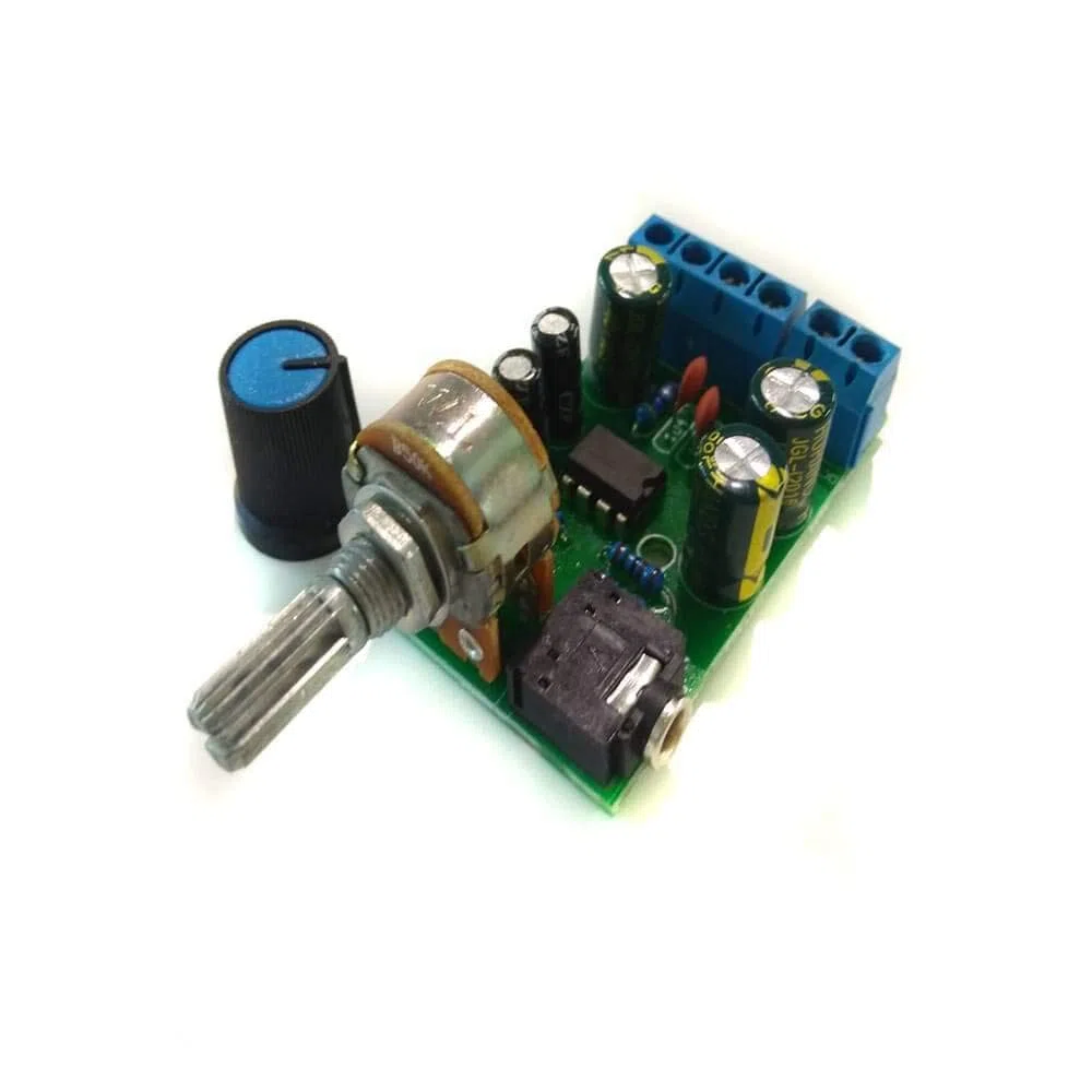 Kit audio fai da te TALENTEC: amplificatore 2.0, 2 altoparlanti da 5W 4Ω 2", 2 griglie nere da 2", cablaggio. Kit audio fai da te