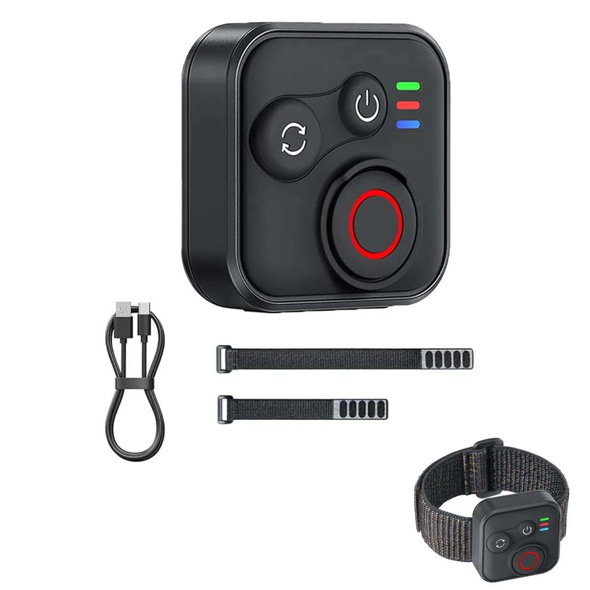 Telecomando Bluetooth senza fili intelligente per GoPro Hero 13/12 e Insta360 X5/GO 3S/Ace Pro 2, controllo otturatore impermeabile con cavo di ricarica