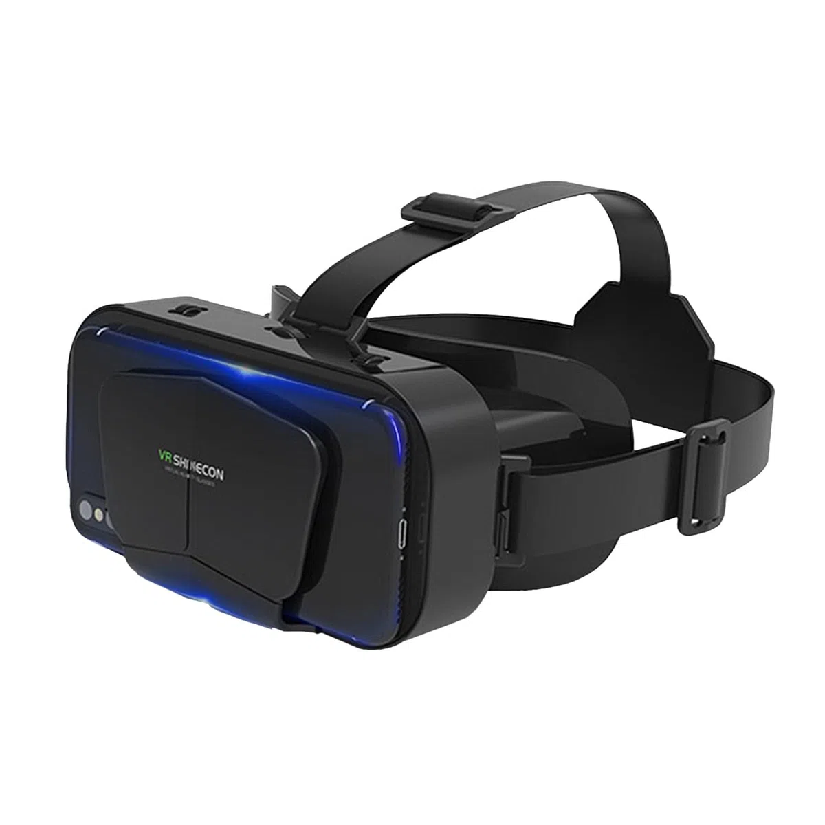 Occhiali 3D VR, occhiali per realtà virtuale VR montati sulla testa, occhiali VR Box per film 3D, videogiochi, adatto per smartphone da 3,5 a 7,25 pollici