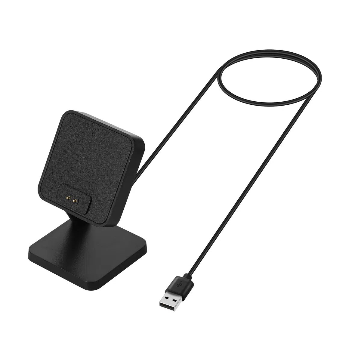 kwmobile Caricabatterie Orologio Fitness Compatibile con Xiaomi Redmi Watch 4 / Redmi Watch 5 / SmartBand 10 9 8 - USB Charger Smart Watch - Stand Caricatore Smartwatch con Filo 100 cm