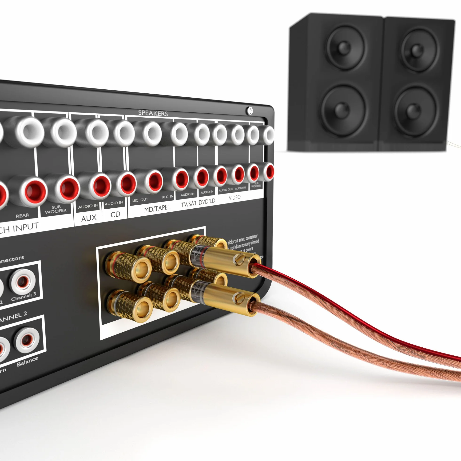KabelDirekt – 15 m Cavo audio per diffusori acustici (2x2,5mm² Cavo per altoparlante, Made in Germany, in rame puro, con marcatura di polarità, la massima qualità musicale) PRO Series