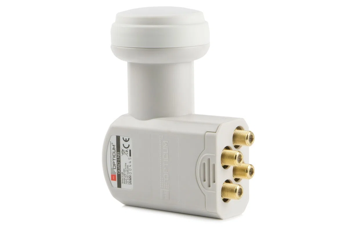 Opticum Quad LNB - LQP-04H - Contatti dorati (Full HD, 3D)