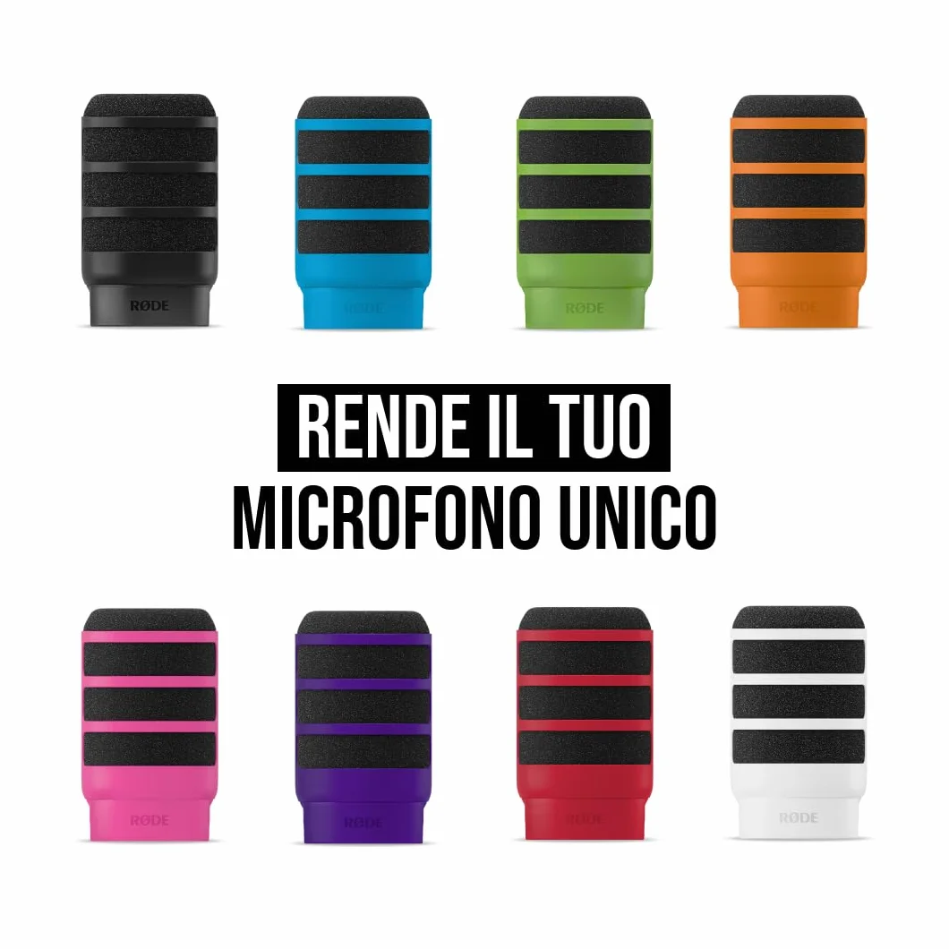 RØDE WS14 Premium Pop Filter per PodMic e PodMic USB (Viola)