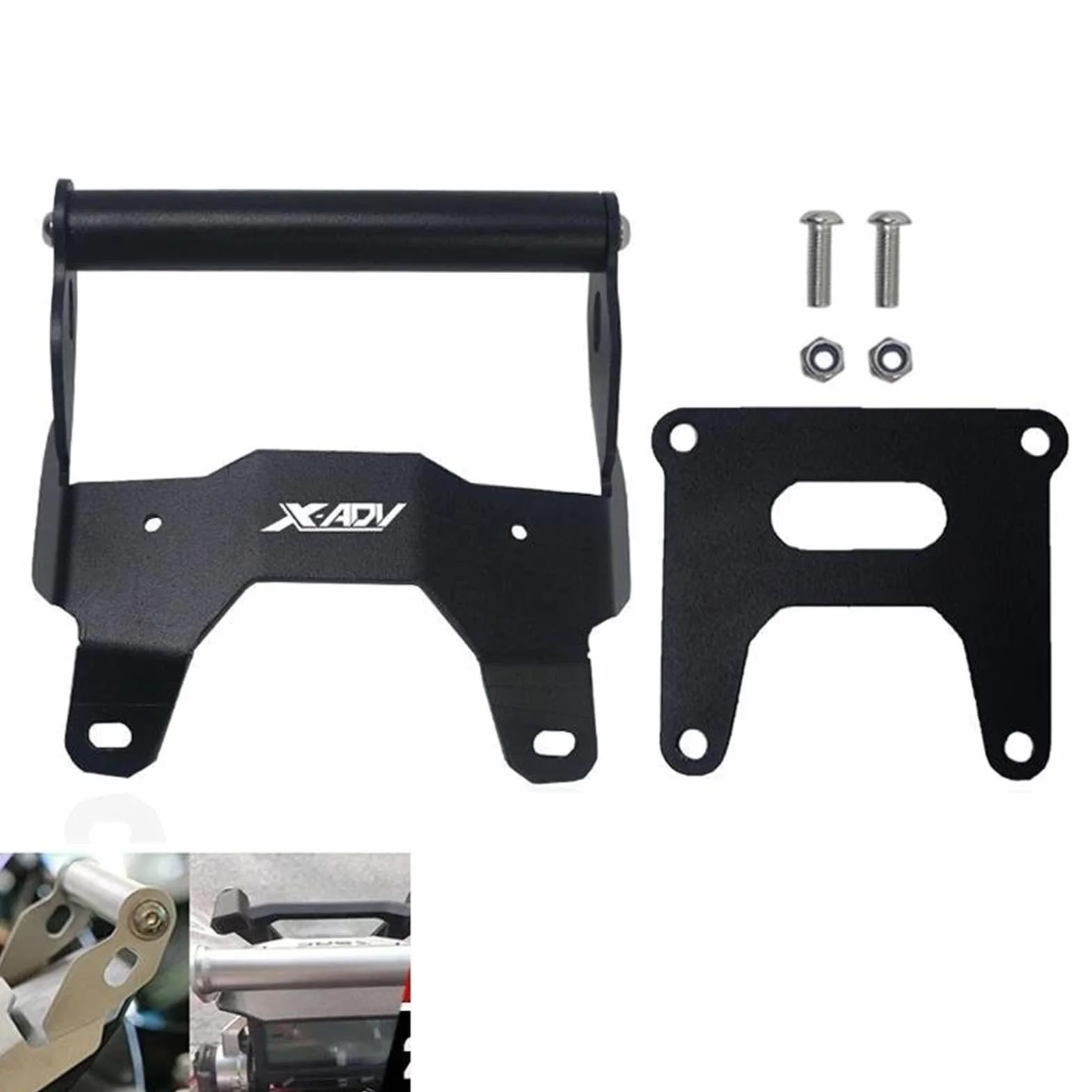 Navigazione Staffa Supporto per Navigazione per Moto per H&Onda X-ADV 750 XADV750 2017-2021 Supporto per Telefono GPS Supporto per Parabrezza Supporto Telefono(Nero 1)