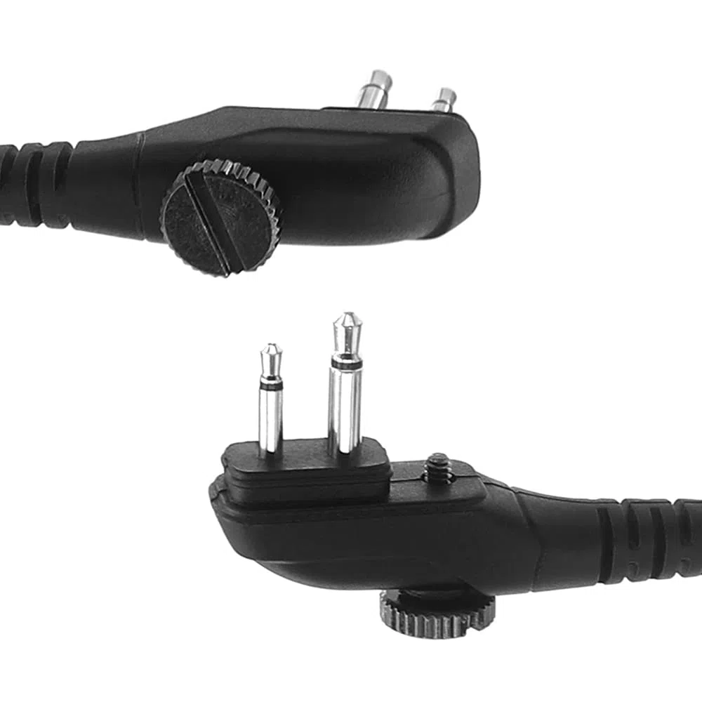 Auricolare auricolare compatibile con radio Midland G15Pro G18 HYT Hytera BD505 HYT2100 PD405 PD505 TC-620 Walkie Talkie FBI Style Covert Acoustic Tube Big PTT a 2 pin con vite