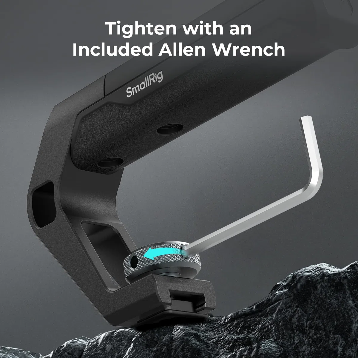 SMALLRIG Manico leggero per slitta fredda, piccola impugnatura superiore per fotocamera, solo 113 g, impugnatura con foro di posizionamento per ARRI e due supporti per slitta fredda, per fotocamera e