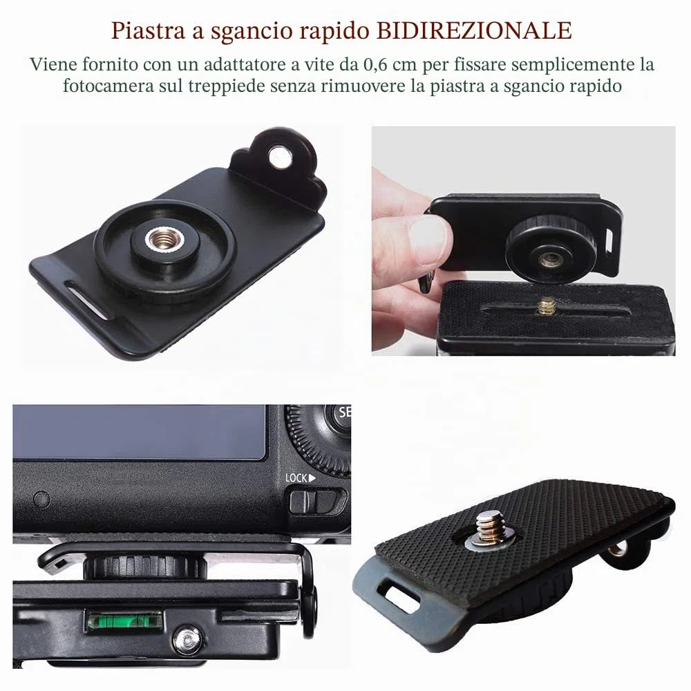 ZTO Ztowoto Cinghia per fotocamera Doppia tracolla per fotocamera Cinghia per tracolla regolabile a sgancio rapido Doppia fotocamera Tether Strap e Tether di sicurezza per DSLR SLR Camera (ztowoto-1)