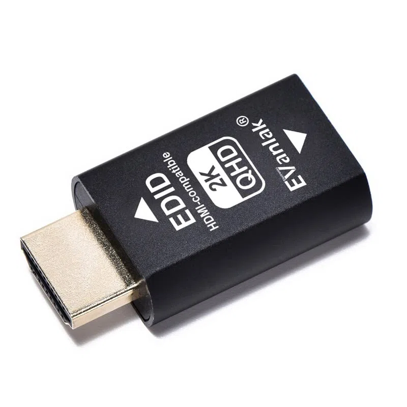 Hdmi Edid Emulatore Passthrough 3a generazione Premium Alluminio Eliminato Emulatore Adattatore Lavora con Mac Thunderbolt AV/Video Splitter 2K 2560x1440 60hz@60H