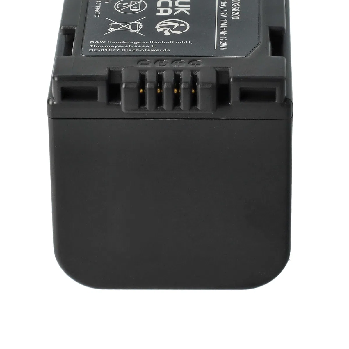 vhbw 1x batteria sostituisce Panasonic CGP-D320E/1B, CGR-D08, CGR-D08A, CGR-D110, CGR-D120 per videocamera camcorder (1700mAh, 7,2V, Li-Ion)