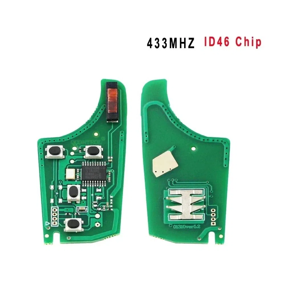 2 tasti PCF7937E Guscio Chiave auto a distanza Controllo remoto telecomando radiocomando portachiavi per 433mhz ID46 PCF7941 Chip per Opel Adam Astra J Zafira C Mokka Insignia
