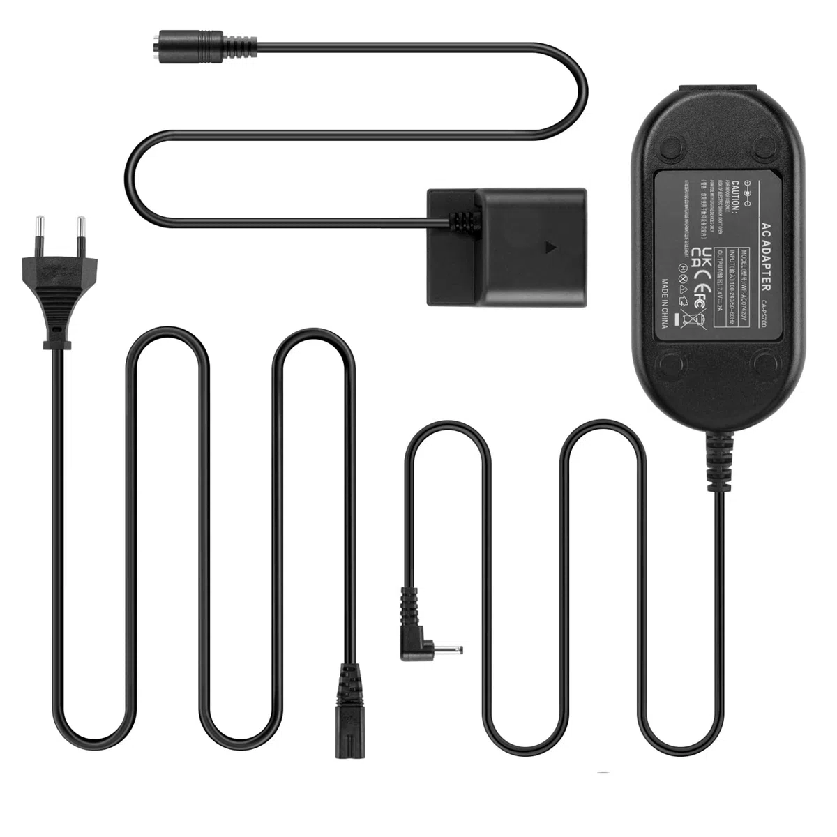 CA-PS700 Adattatore di alimentazione CA DR-700 Batteria fittizia per Canon G7 G9 S30 S40 S50 S60 S70 S80 EOS 350D 400D Fotocamere