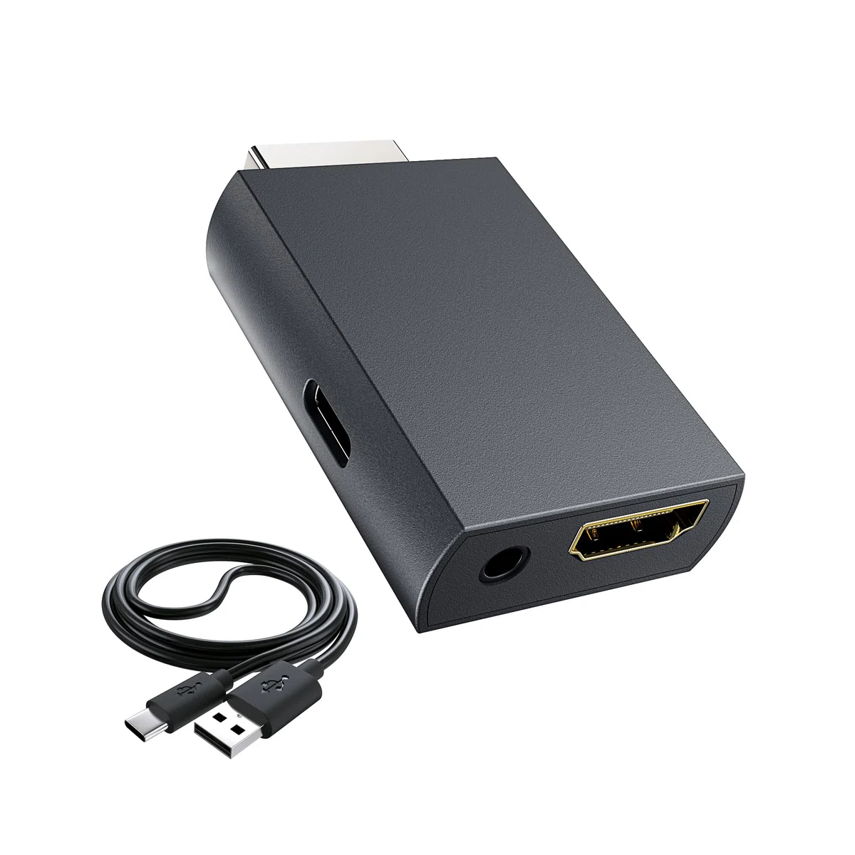 May Flash Adattatore convertitore da PS2 a HDMI, convertitore video con uscita audio da 3,5 mm per HDTV e monitor HDMI, compatibile con tutte le modalità di visualizzazione PS2