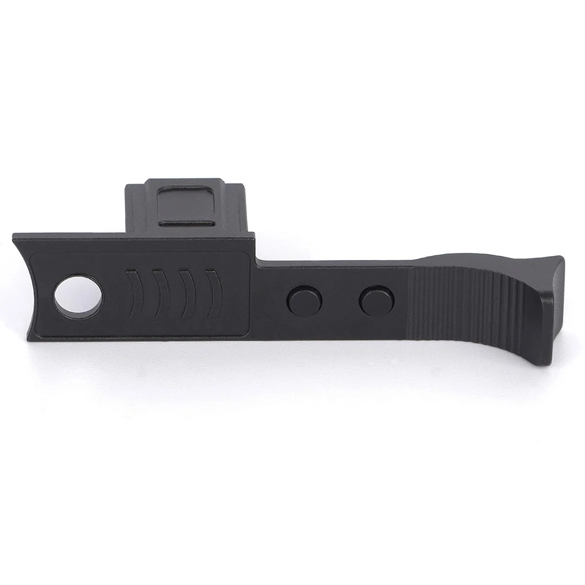 Impugnatura per pollice in metallo per Leica Q3 Q2, impugnatura per pollice in lega di alluminio con copertura hot shoe protettivo, supporto per fotocamera Leica Q2 Q3 (nero)