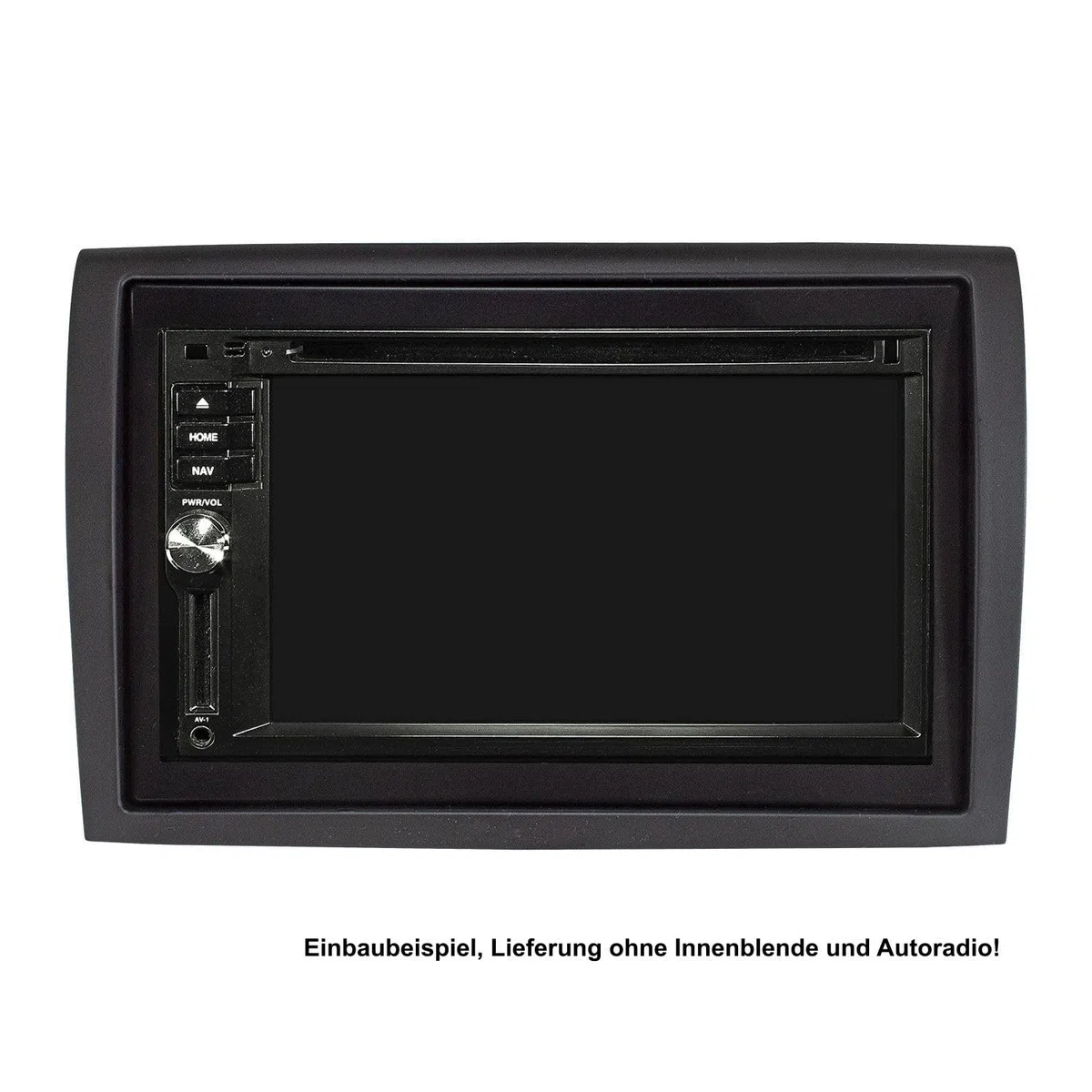 tomzz Audio 2414-048 Cornice Radio Doppio DIN Compatibile con Fiat Ducato Peugeot Boxer Citroen Relè Ponticello Fzg. con predisposizione radio Nero