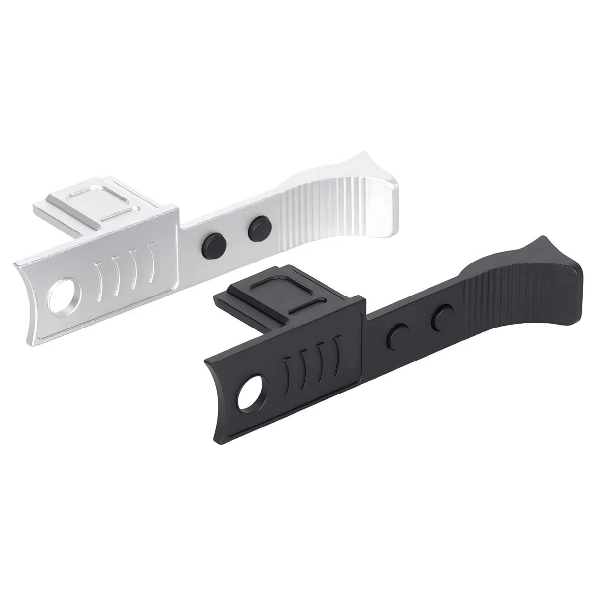 Impugnatura per pollice in metallo per Leica Q3 Q2, impugnatura per pollice in lega di alluminio con copertura hot shoe protettivo, supporto per fotocamera Leica Q2 Q3 (nero)