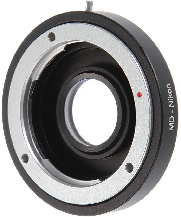 Hersmay Adattatore obiettivo per obiettivo Minolta MD/MC su NIK0N F AI Mount Camera con vetro ottico per Nikon D750, D810, D7500, D7200, D7100, D7000, D5600, D5400, D5300, D5200, D3300, D320