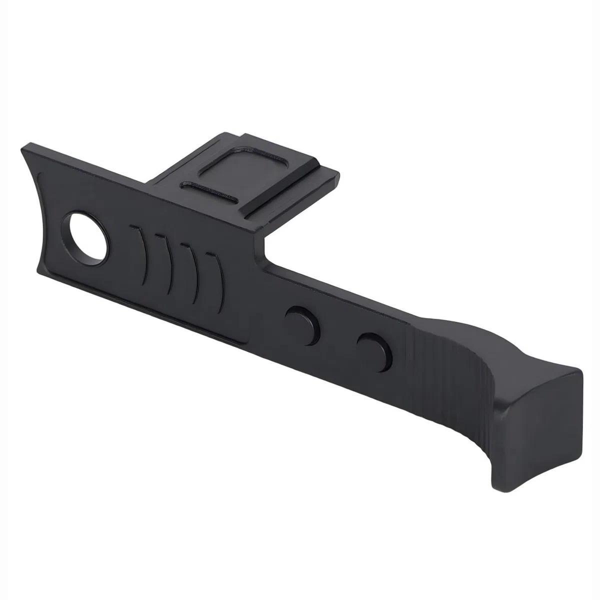 Impugnatura per pollice in metallo per Leica Q3 Q2, impugnatura per pollice in lega di alluminio con copertura hot shoe protettivo, supporto per fotocamera Leica Q2 Q3 (nero)