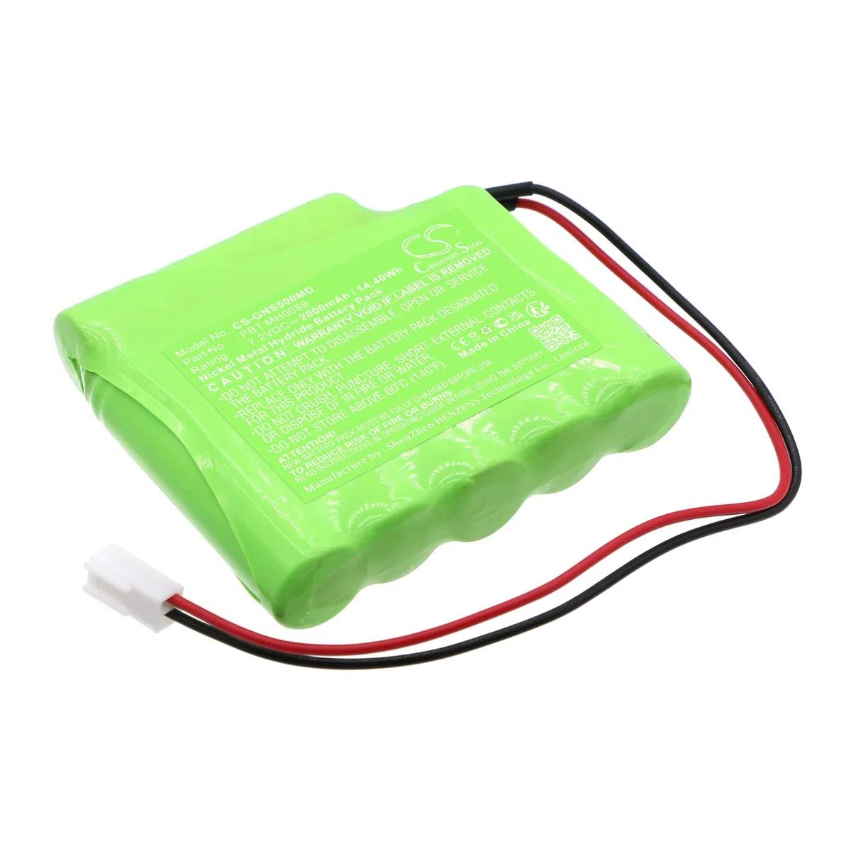 TECHTEK Batteria 2000mAh compatibile con [Globus] 3000 aktivieren, 500 aktivieren, 700 C 4CH, Genesy 1000, Genesy 1200, 1500, 300, 500, 600, Magnum XL Pro sostituisce G0699, PBT MH0089
