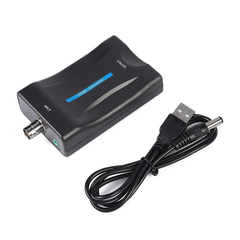 Yunir Convertitore da BNC a HDMI, convertitore da BNC a HDMI Display Monitor di sorveglianza Adattatore Video HD 1080P/720P per, ECC.