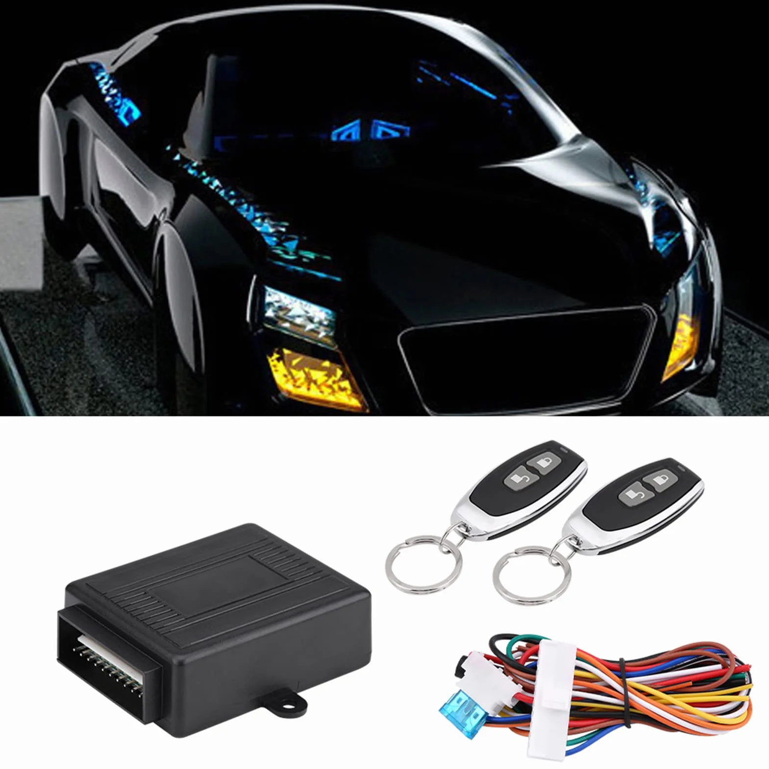 Kit Chiusura Centralizzata Universale Con Telecomando per Auto - Accesso e Apertura Senza Chiave della Porta