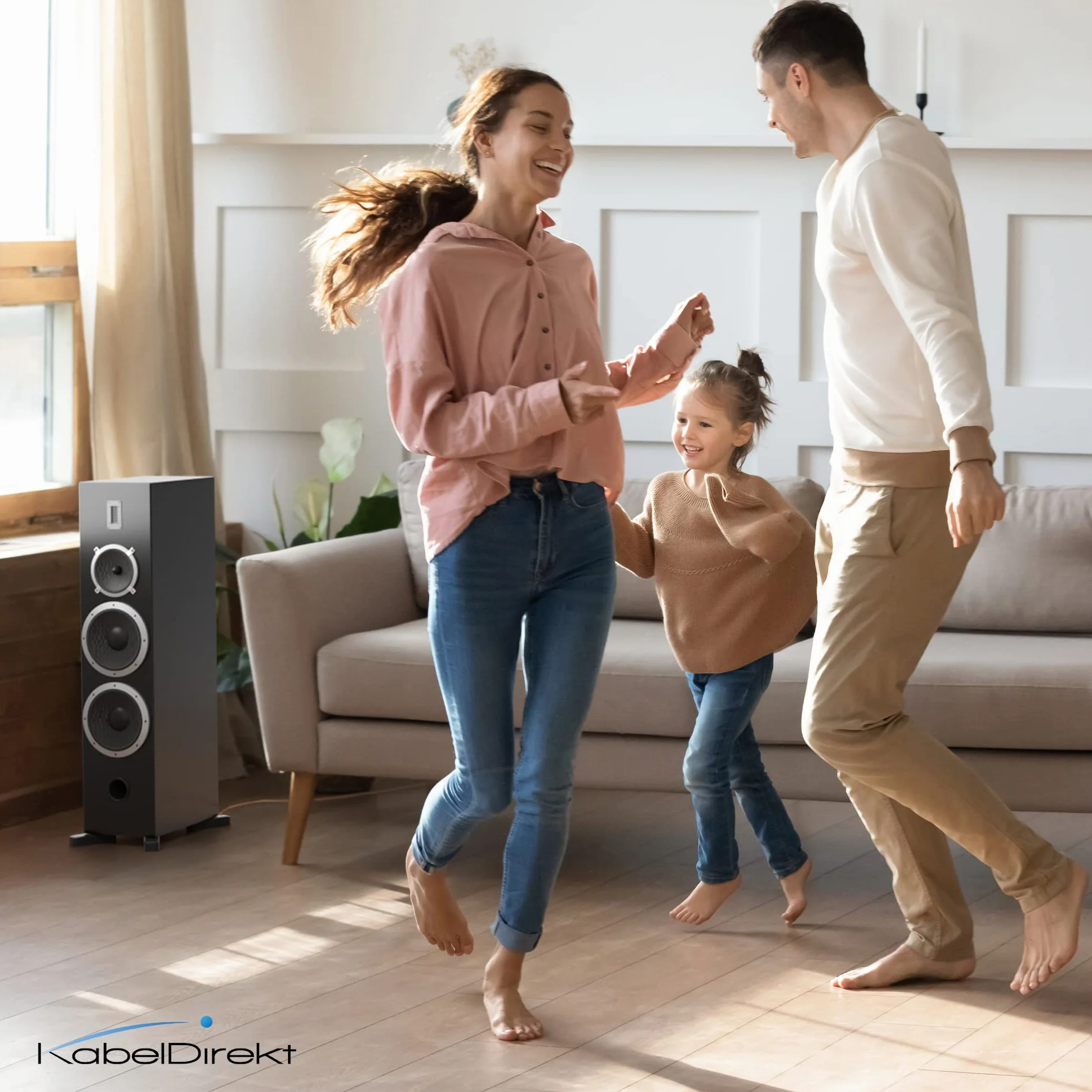 KabelDirekt – 15 m Cavo audio per diffusori acustici (2x2,5mm² Cavo per altoparlante, Made in Germany, in rame puro, con marcatura di polarità, la massima qualità musicale) PRO Series