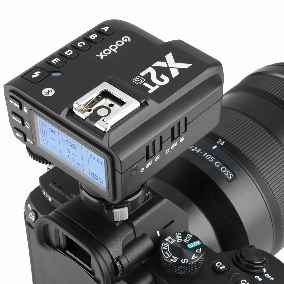 Godox X2T-S TTL Wireless Flash Trigger 2,4 G Connessione Bluetooth Trasmettitore HSS 1/8000s 5 Tasti di Gruppo Separati e 3 Tasti Funzione per Fotocamera Sony