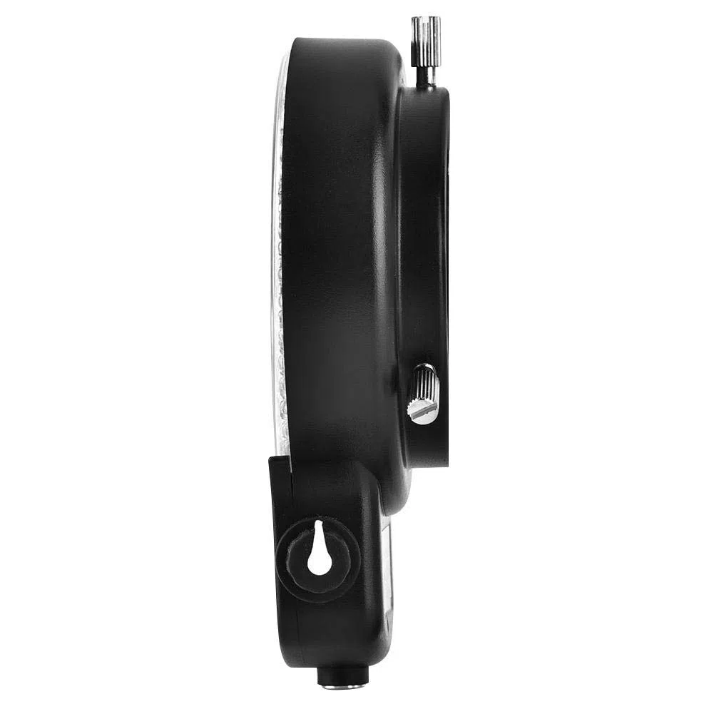 144 Anello Luminoso LED Regolabile Illuminatore Microscopio Anello Light con Adattatore per Microscopio Stereo & Macchina Fotografica. (Bianco/Nero)(nero)