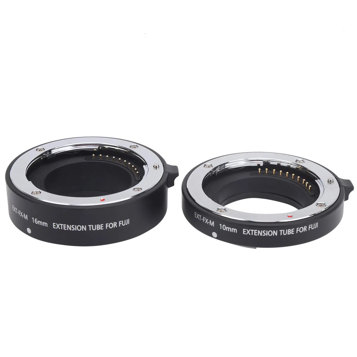 Adattatore tubo di prolunga ravvicinato macro autofocus da 10 mm 16 mm per fotocamera Fuji X Mount, set di tubi di prolunga macro Fuji X Mount, contatti elettronici placcati in
