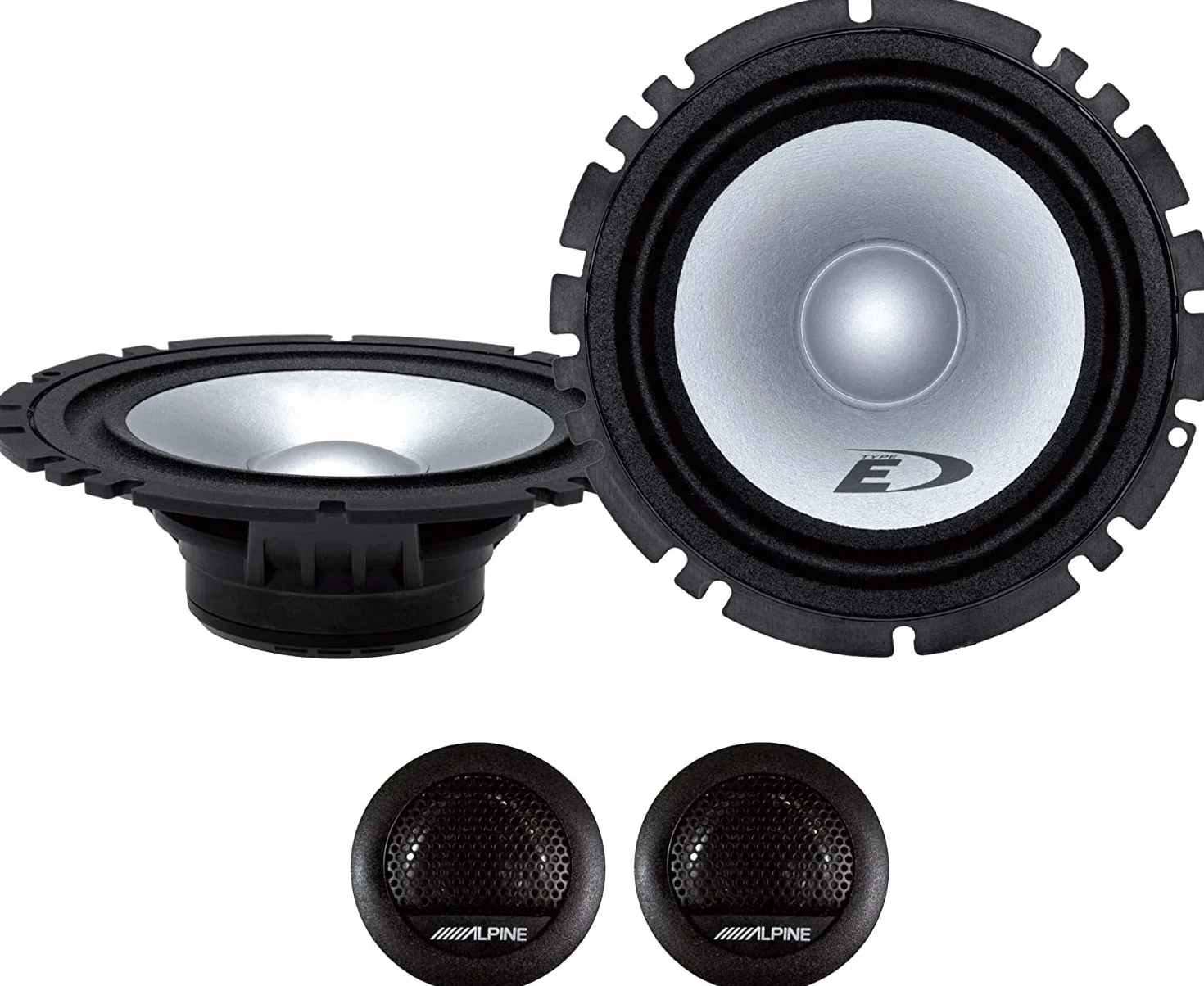 Kit 6 Casse ALPINE SXE-1750S + SXE-1025S per Mercedes Classe A/Classe B dal 2005 al 2012 con 2 Supporti Anteriori e 2 Supporti Posteriori