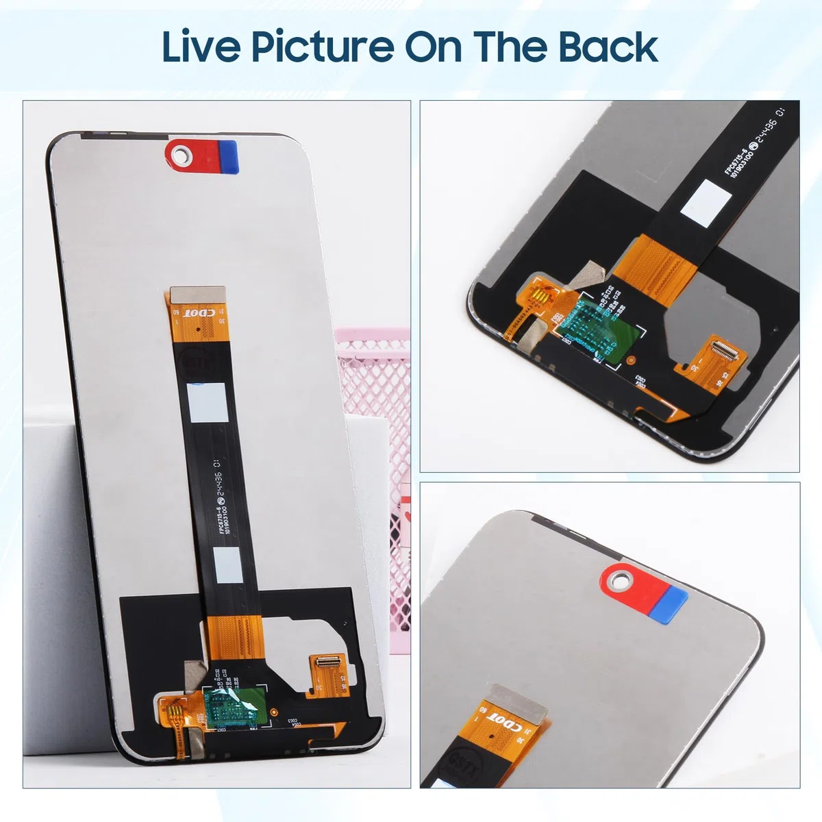 ARSSLY Display LCD per TCL 60 SE / 60 5G / 60R / 605 LCD Display per TCL 60 SE T517H 6,7 pollici LCD Display Schermo di Ricambio Touch Digitalizer Assembly con Riparazione Kit, Nero