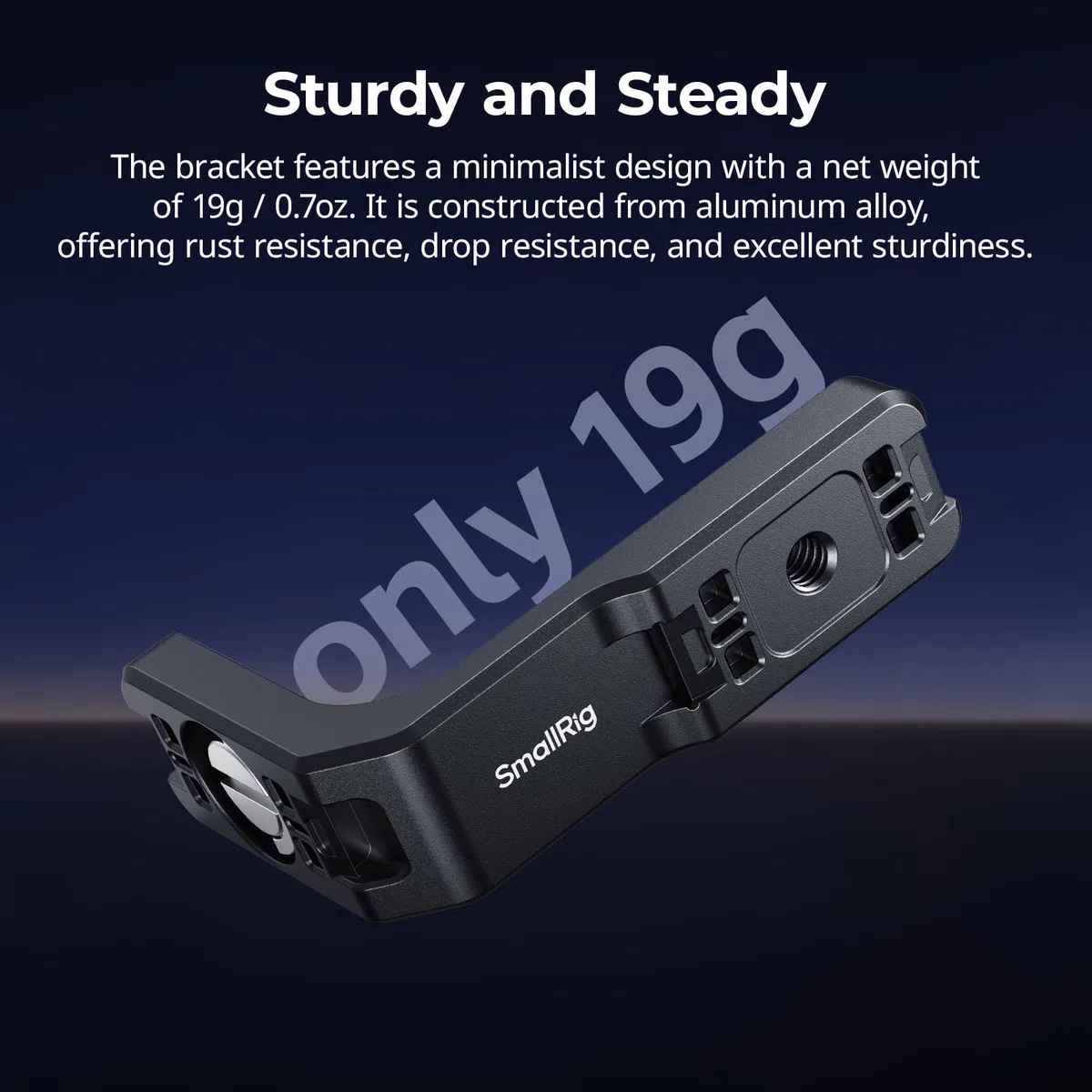 SMALLRIG Supporto Montaggio Verticale-Orizzontale per Insta360 X5 / X4 Air / X4 / X3, Staffa Verticale a Sgancio Rapido con Filetto 1/4''-20 - 5824