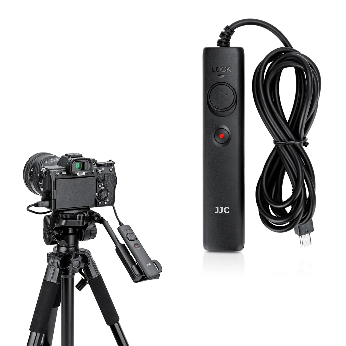 JJC Cavo di Scatto Remoto per Fotocamere Sony Alpha/Cyber-shot e Videocamere Handycam con Multi-terminale, Supporto Funzione di Registrazione Video