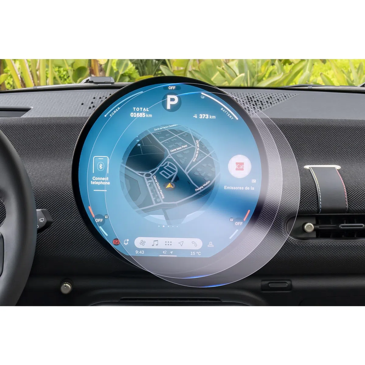 GAFAT [Nuovo 2024] Compatibile con Mini Cooper S F65 F66 Countryman U25 Aceman 2024 2025 9,4" Pellicola Protettiva per Navigazione, Cooper F65 F66 9,4" Nano Pellicola, 6H Antigraffio (2 Pezzi)