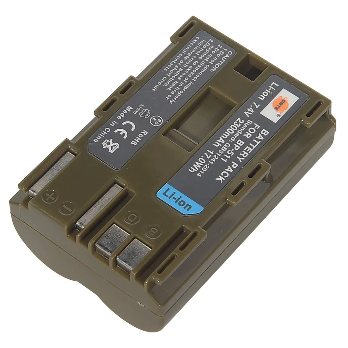 DSTE 2PCS BP-511 BP-511A BP511 Ricaricabile Batteria per Canon EOS 300D 5D 10D 20D 30D 40D 50D