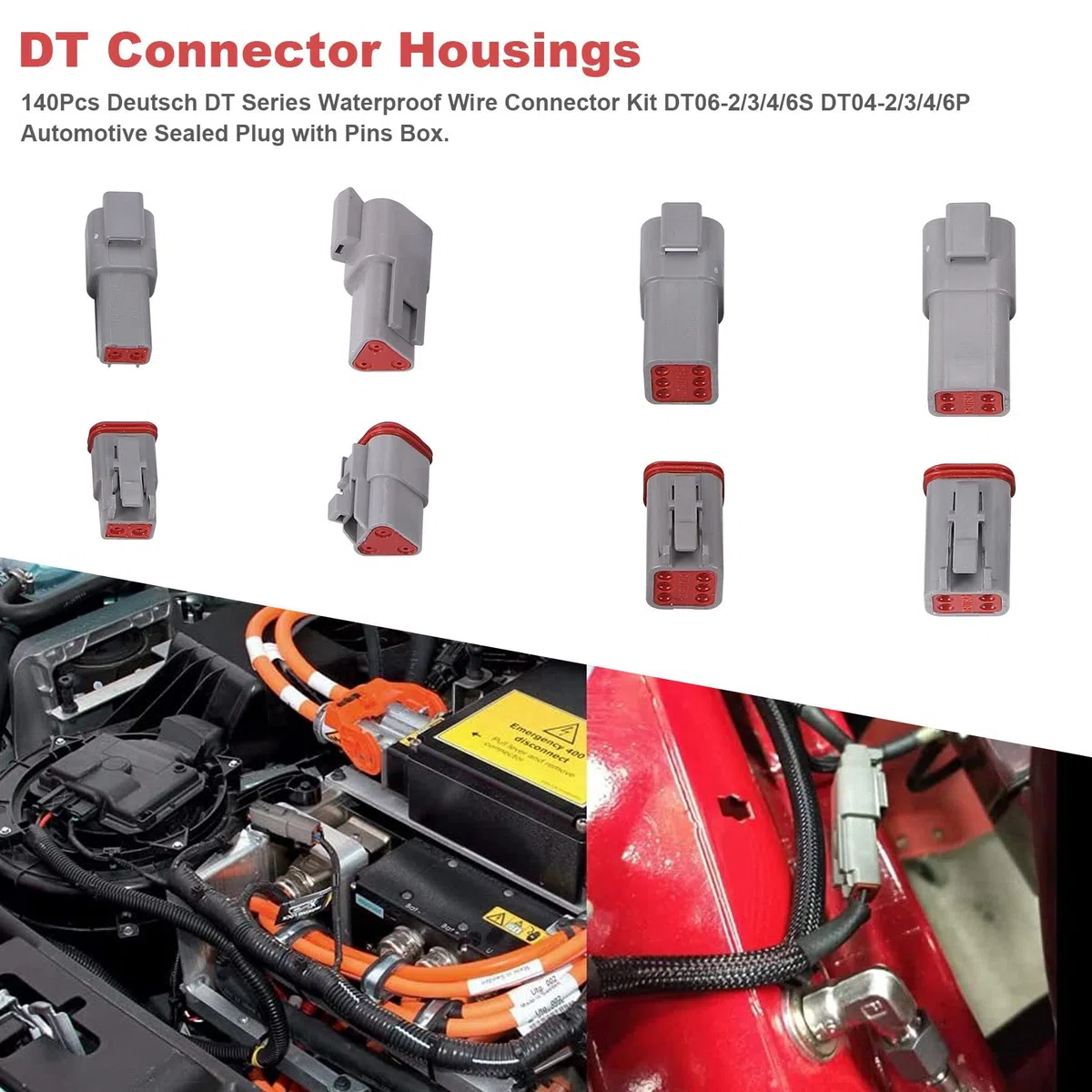 DT06-2/3/4 / 6S DT04-2/3/4 / 6S DT04-2 / ​3/4 / 6P connettore Auto con Scatola portapenne