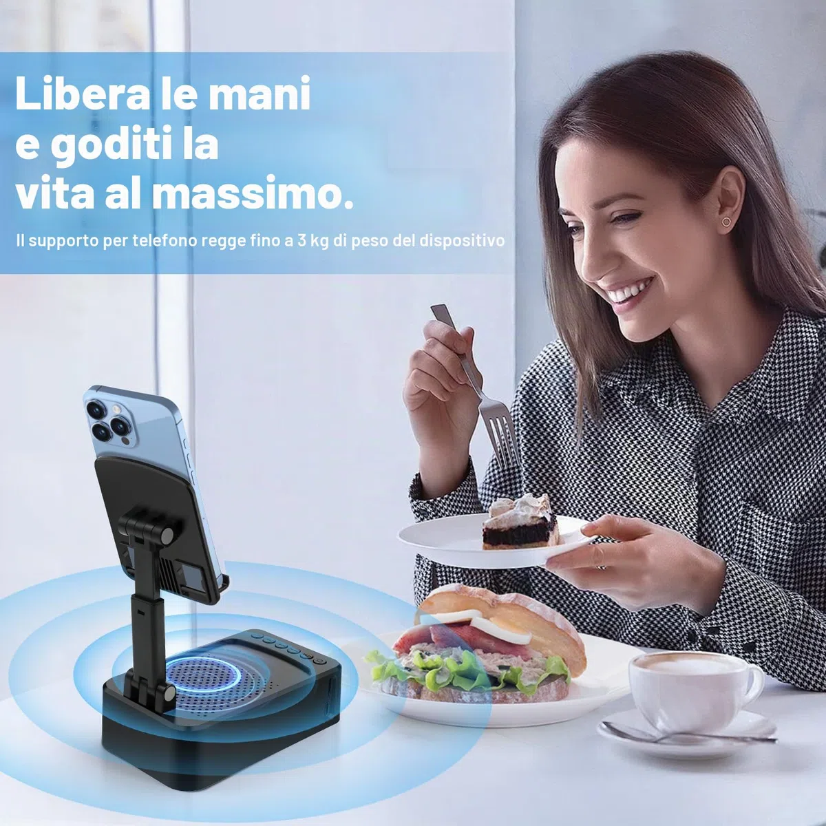 ZOOI Regalo Attrezzo Multifunzione per Uomo Anniversario e Compleanno, Idee Originali per Secret Santa, Altoparlante Bluetooth con Supporto