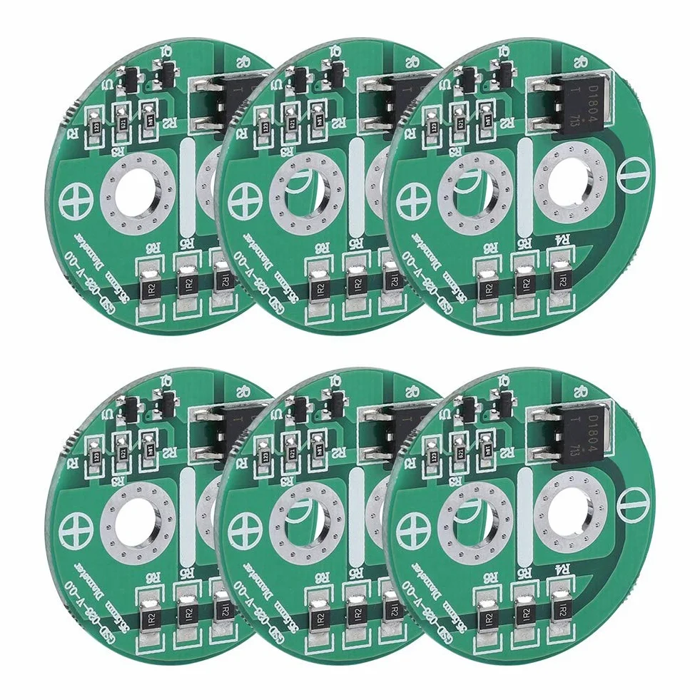 Condensatore Super 6 Pezzi 2,5 V con Piastra Limite modulo Scheda di Protezione, Adatto per Scheda di Protezione Super condensatore