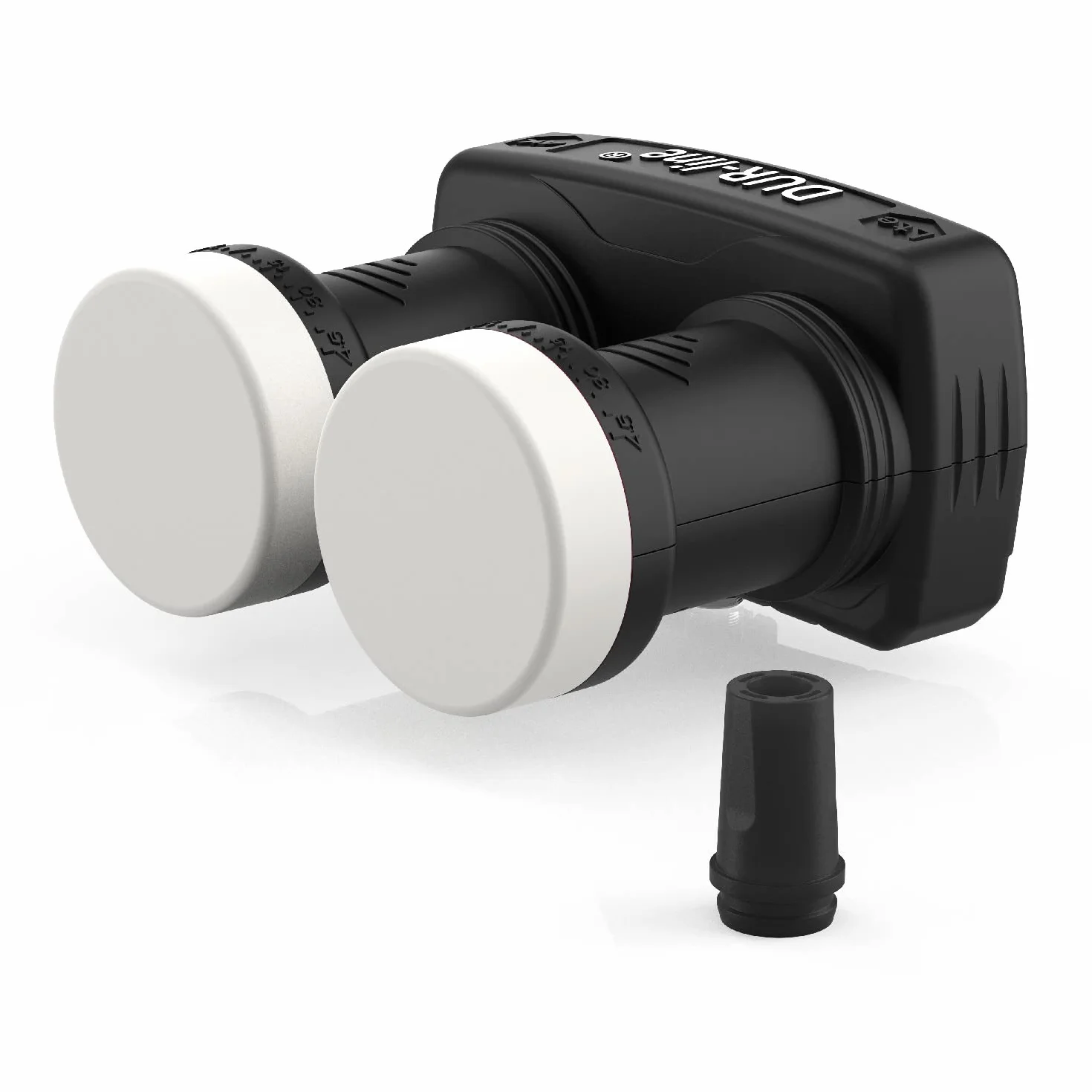 DUR-line LNB monoblocco singolo 6° - Astra 19.2°E + Hotbird 13°E - 1 partecipante e 2 satelliti (MB6-QS) - Doppio LNC con DiSEqC integrato - Full HD, 4K, 8K, 3D - Resistente alle intemperie +