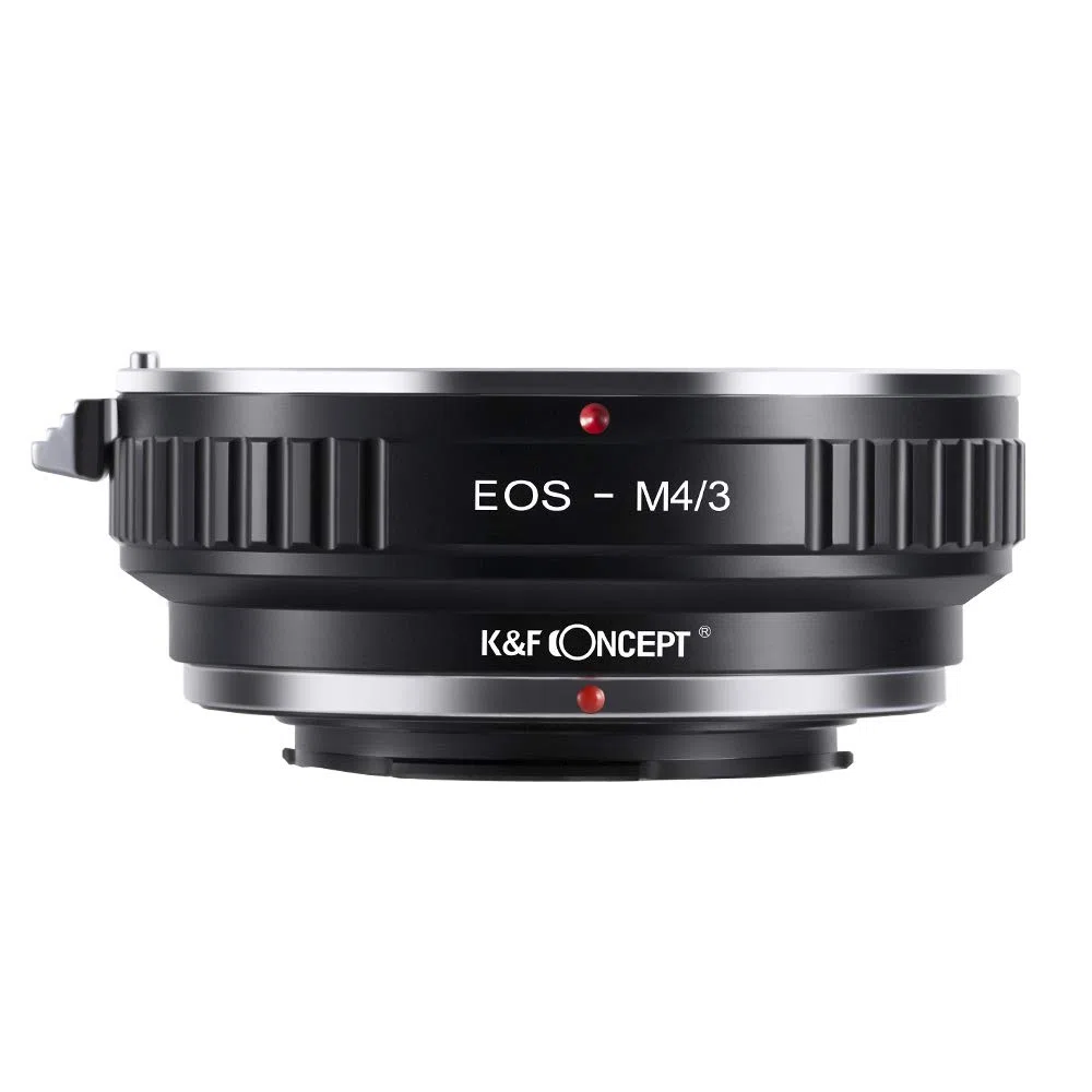 K&F CONCEPT Anello Adattatore per Obiettivo EOS-M4 / 3 per Obiettivo EOS EF a Penna Compatibile con Compatibile con Olympus M4 / 3 MFT E-P1 P3 PL1s PL2 PM2 e Compatibile con Panasonic Lumix DM